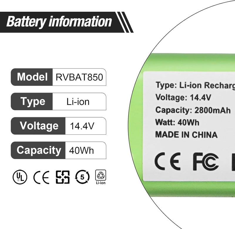 ZTHY RVBAT85005 Battery Replacement for Shark Matrix Robot Vacuum RV761 RV761R00US RV9123S RV9123S1US RV2001WD RV2001DRUS RV2001WRUS AV2310 RV2320S RV2360AE UR2350AE RV2310 RV2310CDUS UR2360EEUS RVBAT850 - Image 2
